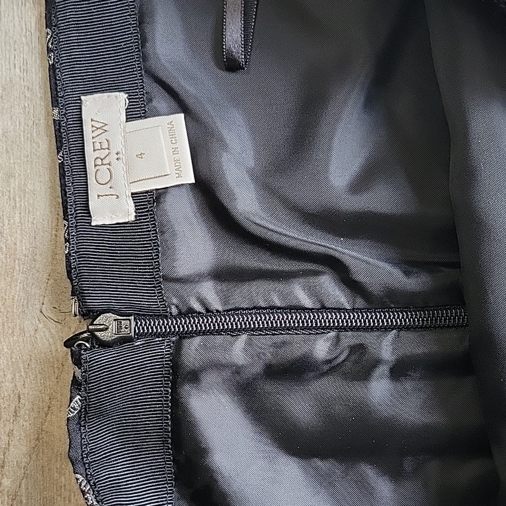 J. Crew Size 4 Zebra Pattern Pencil Mini Skirt - image 3